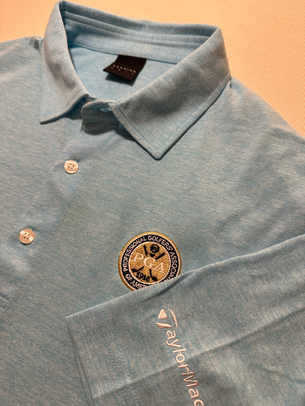 Dunning Golf Blue-Green Men’sGolf Polo x TaylorMade & PGA
